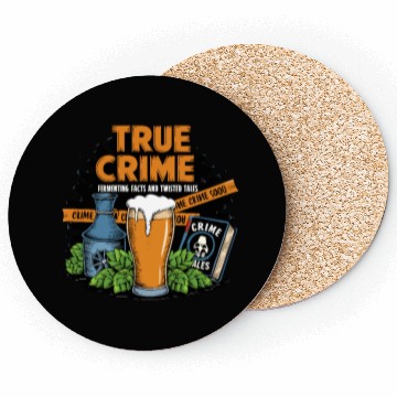 Discover Craft Beer Brewing & True Crime Twisted Tales Coasters
