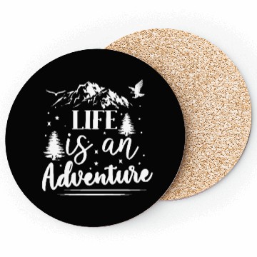 Discover Life Is An Adventure Coasters