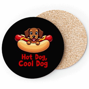 Discover Funny Hot Dog Dachshund Coasters