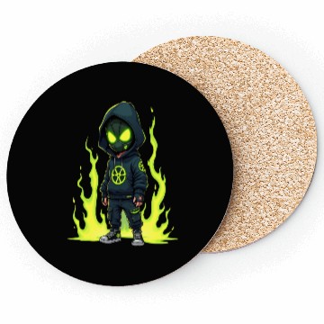Discover Toxic Menace - Radioactive Streetwear Warrior Coasters
