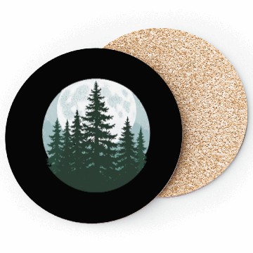 Discover Trees Wildlife Nature Forest Silhouette Coasters