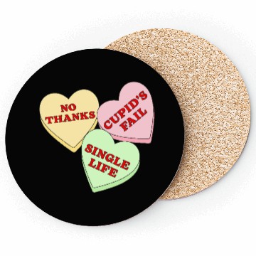 Discover Valentines Candy Hearts Coasters