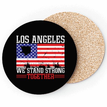 Discover Los Angeles We Stand Strong Coasters