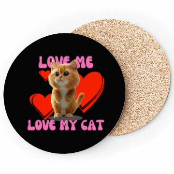 Discover Orange cat 08 Coasters