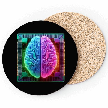 Discover AI Brain CPU Coasters