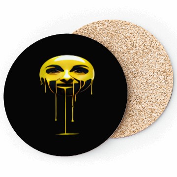 Discover Melting Gold Face Coasters