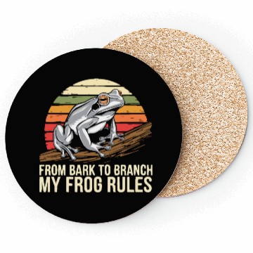 Discover Gray Tree Frog Lover Animal Amphibian Froggy Toad Coasters