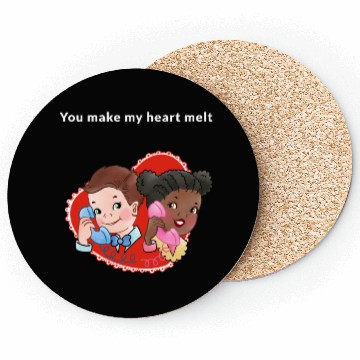 Discover You Make My Heart Melt Coasters