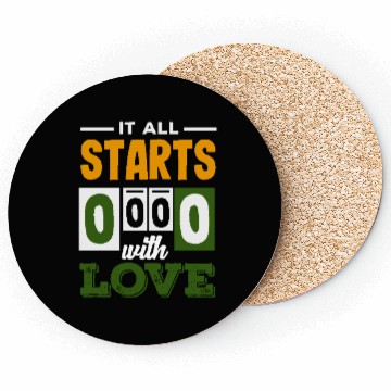 Discover Tennis It All Starts 0 0 0 With Love Coasters