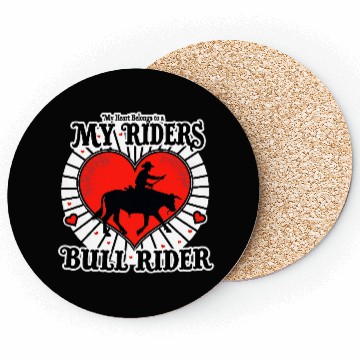 Discover My Heart Belongs To A Bull Rider Romantic Coasters