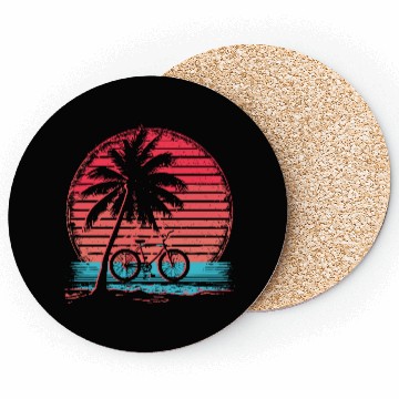 Discover Cycling Synthwave Coasters