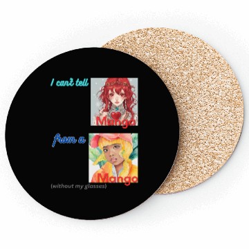 Discover I can t tell manga from a mango Coasters