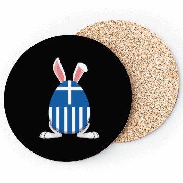 Discover Rabbit Bunny Greece Flag Greek Flag Coasters