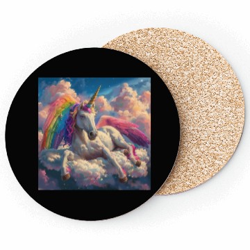 Discover Unicorn in repose Coasters