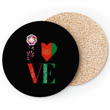 Discover Kabul Store Love Afghanistan Coasters