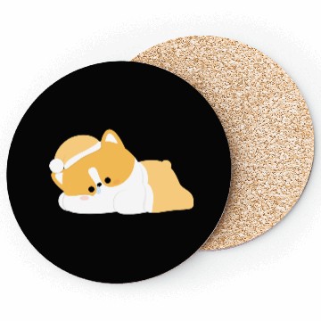 Discover Tired Corgi Coasters