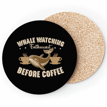 Discover Whale Watching Enthusiast Before Sailing Coffee Coasters