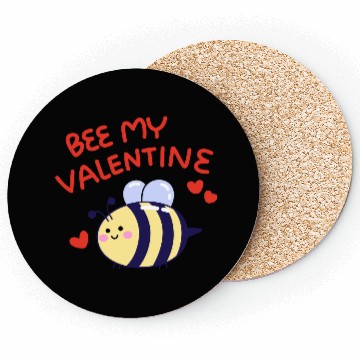 Discover Bee my Valentine Coasters