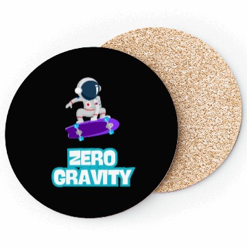 Discover Zero Gravity Skateboarding Astronaut - Funny Skate Coasters