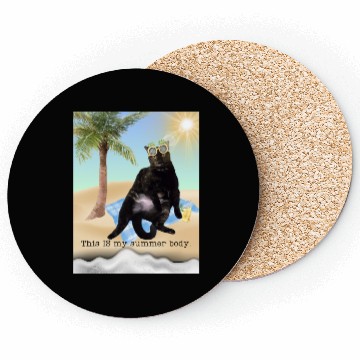 Discover fat cat summer body Coasters