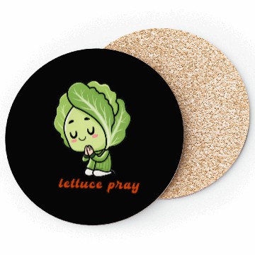 Discover Lettuce pray not Let us pray Coasters