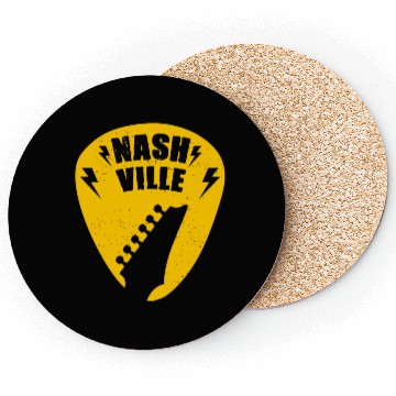 Discover Nashville Music City Guitar Pick Coasters