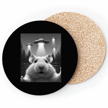 Discover UFO Funny Hamster Coasters