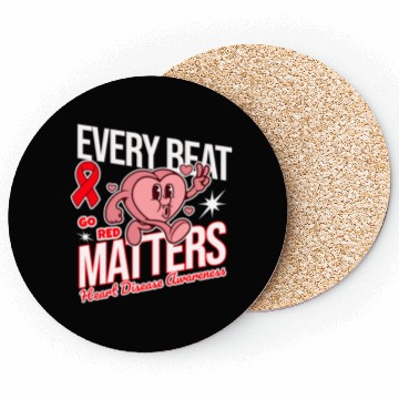 Discover Go Red for Heart Disease Awareness Coasters