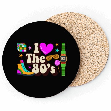 Discover Retro 80s Style design – Perfect for Nostalgia Fa Coasters
