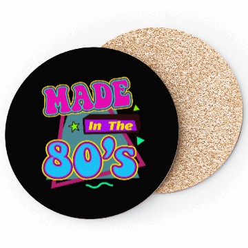 Discover Retro 80s Style design Perfect for Nostalgia Fans Coasters
