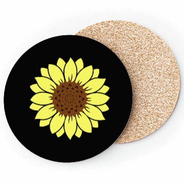 Discover Sunflower Blossom Nature Art Coasters