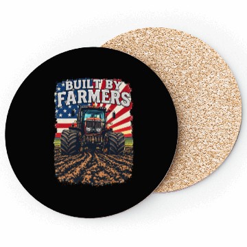Discover Built By Farmers Proud American Farmer Tractors Coasters