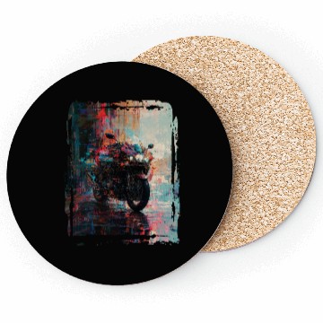 Discover Motorcycle abstract Coasters