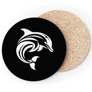 Discover Dolphin T Tattoo In Sweeping Shape Coasters