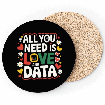 Discover All You Need Is Love and Data Teacher Coasters