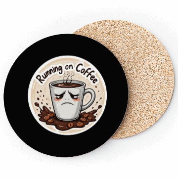 Discover Running on Coffee & Sarcasm – Caffeine Lover Coasters