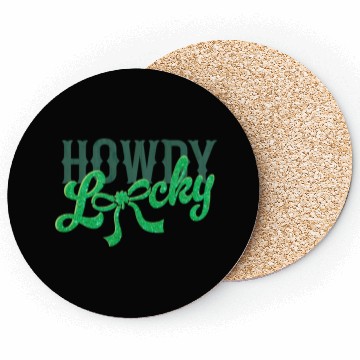 Discover Howdy Lucky Western Cowgirl St Patricks Design Coasters