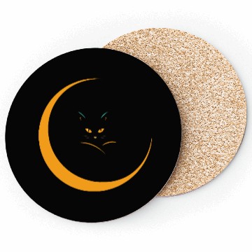 Discover Eclipse Cat – The Mystic Feline Coasters