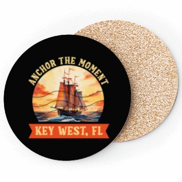 Discover Florida Keys ANCHOR THE MOMENT KEY-WEST FL Coasters