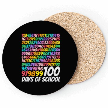 Discover 100 days of school Math Numbers 100th Days Of Scho Coasters