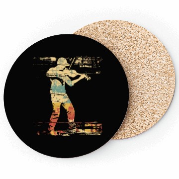 Discover Violin Comic Style Coasters
