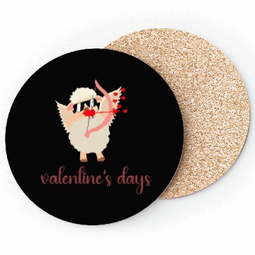 Discover valentine s days llama Coasters