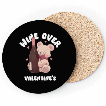 Discover Wine over Valentine's Coasters
