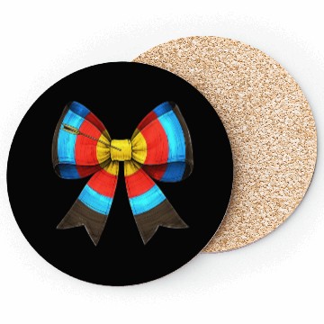 Discover Coquette Bow Archery Archer Bow and Arrow Coasters