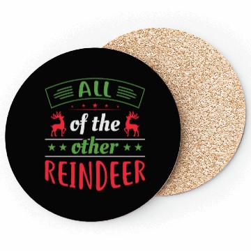 Discover All of the Other Reindeer - Funny Christmas Design Coasters