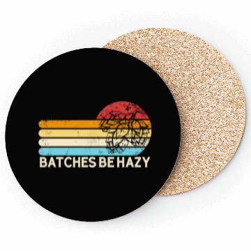Discover Batches Be Hazy Hops Retro Sunset IPA Brewing Beer Coasters