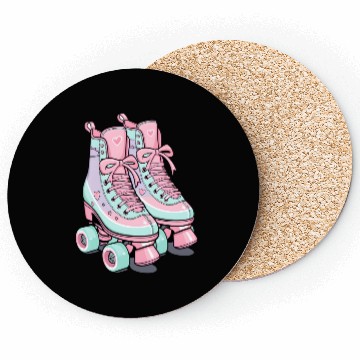Discover Roller skates in pastel Coasters