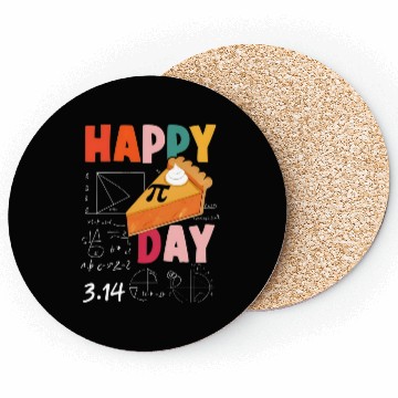 Discover Pi Day 3.14 Pie Math Science Pi Symbol Teachers Coasters