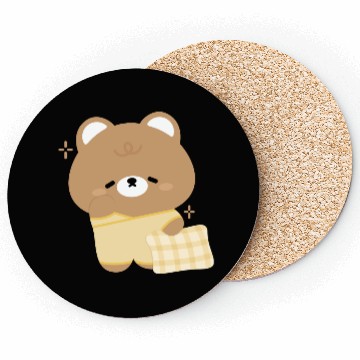 Discover Sleepy Brown Bear Coasters