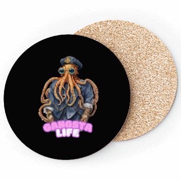 Discover Gangsta Life Octopus Coasters